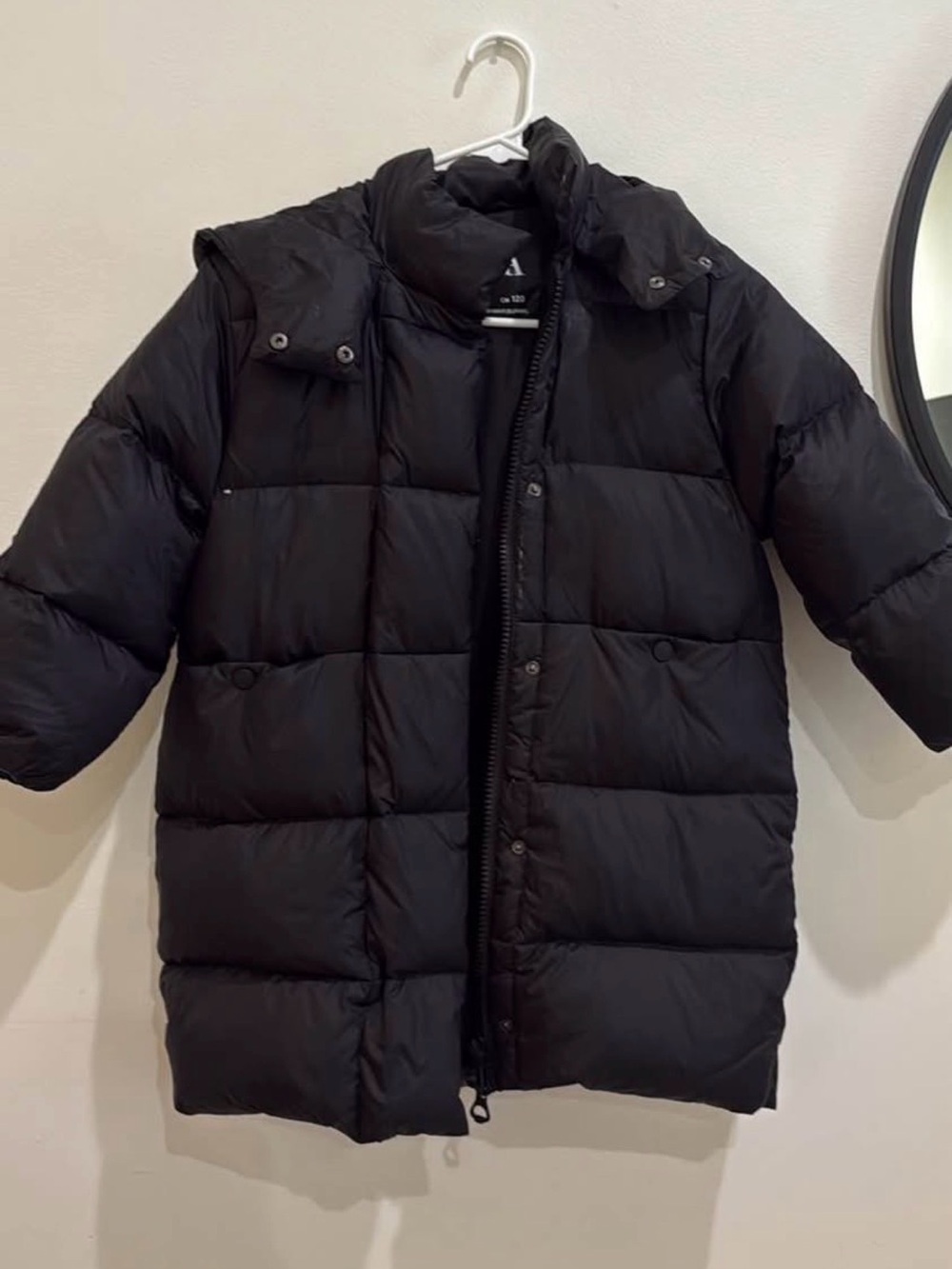 Zara Black Quilted Kids Puffer Jacket